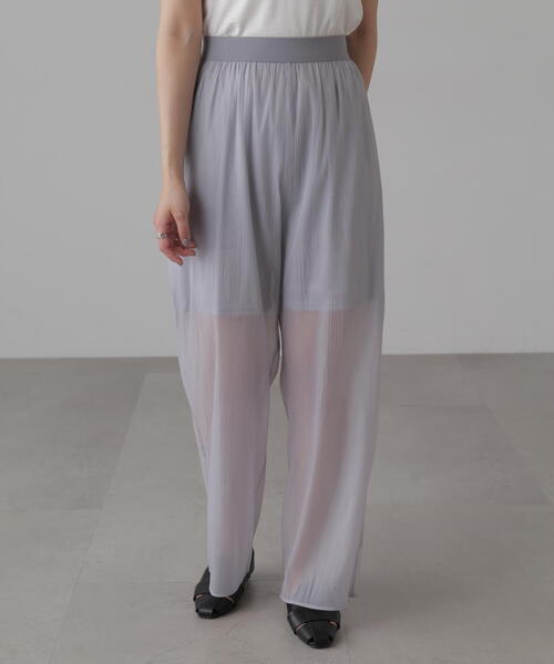 FREE'S MART（フリーズマート）の「◆シアーイージーワイドパンツ（その他パンツ・レディース・ブラック/グレー・FREE）」の15枚目の写真