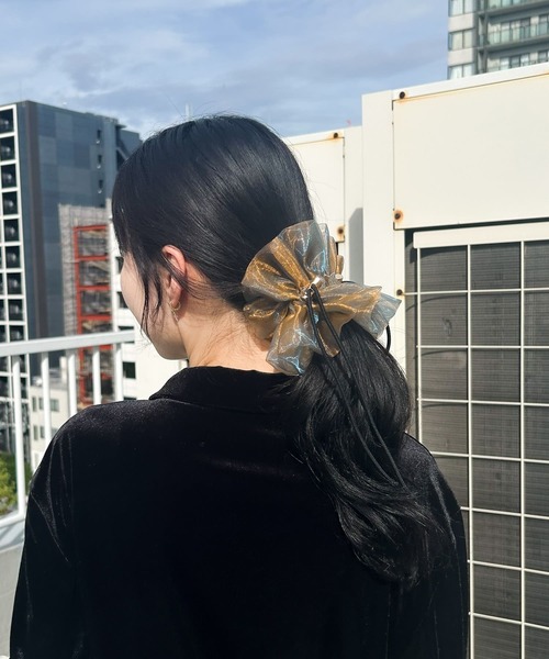 SMELLY（スメリー）の「ドローコードシアーシュシュ（シュシュ・レディース・ブラック/カーキ/ベージュ系その他/ライトブルー/ネイビー・-）」の20枚目の写真