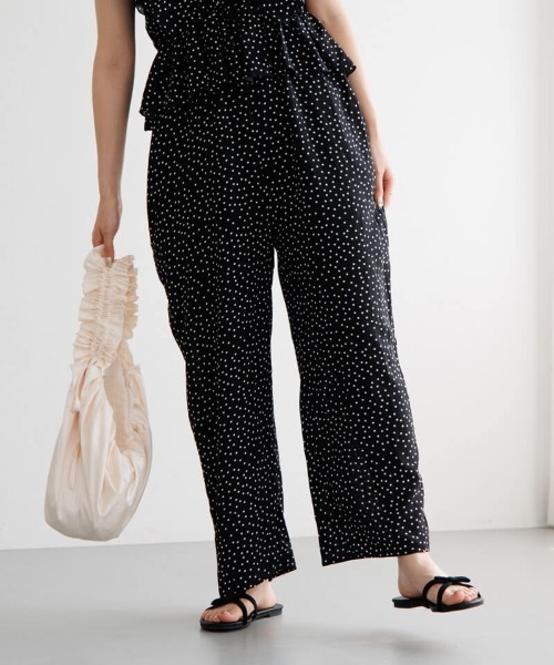 flower（フラワー）の「パピヨンドットロンパース（サロペット/オーバーオール・レディース・ブラック/ホワイト・FREE）」の8枚目の写真