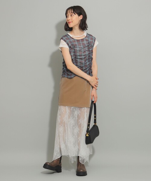 ray beams レースレイヤー2WAYスカート Ray BEAMS（レイビームス）の「Ray BEAMS / レース レイヤー