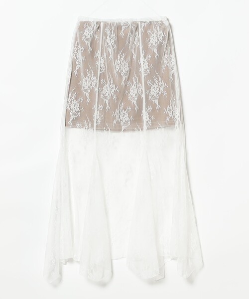新品！ Ray BEAMS 2WAY レーススカート Ray BEAMS（レイビームス）の「Ray BEAMS / レース レイヤー