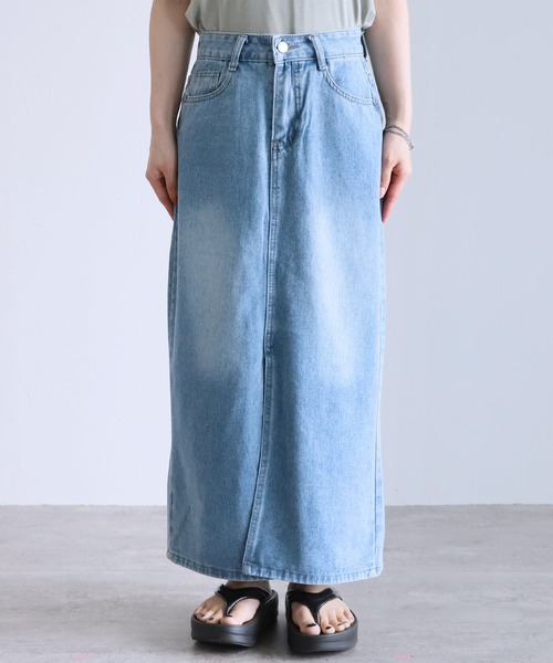 reca（レカ）の「ロングデニムスカート（デニムスカート・レディース・ブルー・M/L/XL）」の20枚目の写真