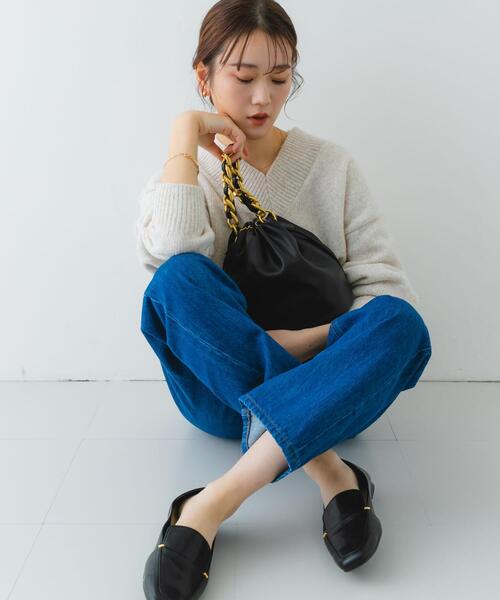 RODE SKO(ロデスコ)の「ビッグチェーンバッグ(ショルダーバッグ・レディース・ブラック/モカ/グリーン系その他・ONE)」の8枚目の写真