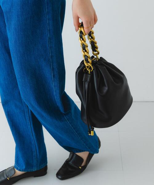 RODE SKO(ロデスコ)の「ビッグチェーンバッグ(ショルダーバッグ・レディース・ブラック/モカ/グリーン系その他・ONE)」の12枚目の写真