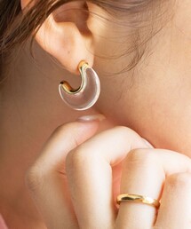 NOLLEY’S | クリアカーブピアス(ピアス（両耳用）)