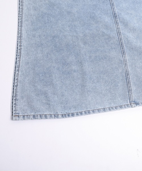 AMELY(エミリー)の「ウォッシュデニムサロペットスカート(ワンピース・レディース・ブラック系その他/ブルー系その他・L/M)」の7枚目の写真