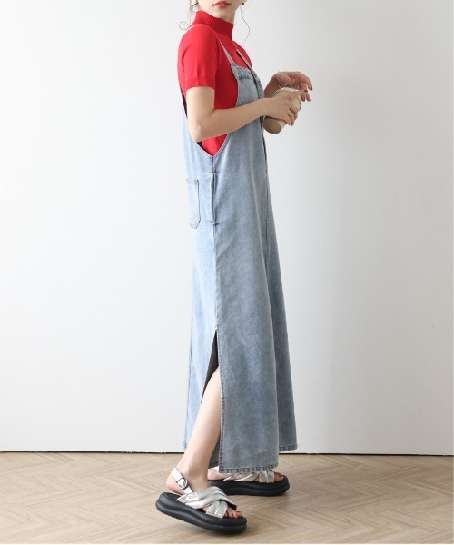 AMELY(エミリー)の「ウォッシュデニムサロペットスカート(ワンピース・レディース・ブラック系その他/ブルー系その他・L/M)」の12枚目の写真