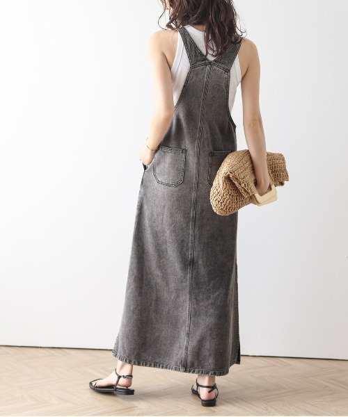 AMELY(エミリー)の「ウォッシュデニムサロペットスカート(ワンピース・レディース・ブラック系その他/ブルー系その他・L/M)」の22枚目の写真
