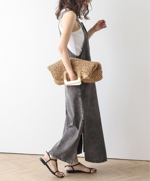 AMELY(エミリー)の「ウォッシュデニムサロペットスカート(ワンピース・レディース・ブラック系その他/ブルー系その他・L/M)」の21枚目の写真