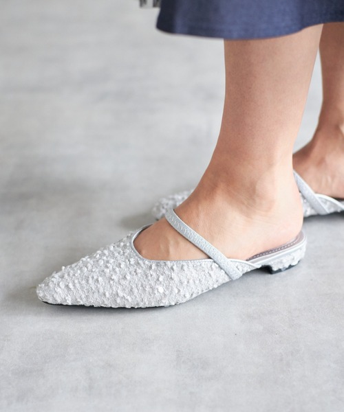 tocco closet（トッコ　クローゼット）の「【ZOZO限定】スパンコールミュール（サンダル・レディース・シルバー/アイボリー/ブラック/ピンク・M/L）」の17枚目の写真