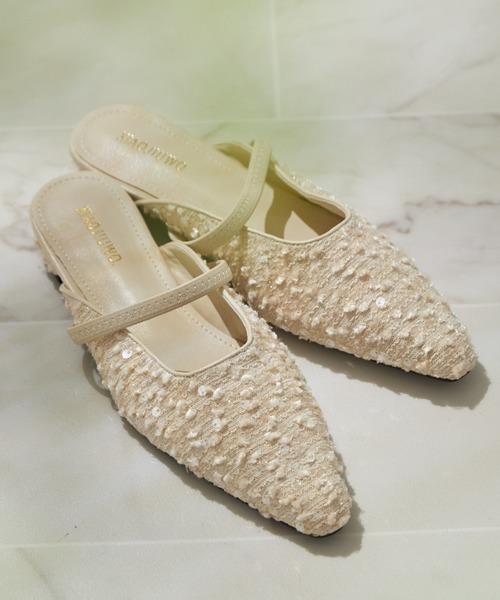 tocco closet（トッコ　クローゼット）の「【ZOZO限定】スパンコールミュール（サンダル・レディース・シルバー/アイボリー/ブラック/ピンク・M/L）」の20枚目の写真