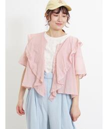 Samansa Mos2 | フリルカラーブラウス(シャツ/ブラウス)
