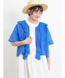 Samansa Mos2 | フリルカラーブラウス(シャツ/ブラウス)