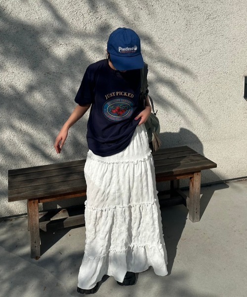 nemne store（ネンネストア）の「カラーロゴ刺繍キャップ（キャップ・レディース・ネイビー/レッド/ブルー・フリー）」の10枚目の写真