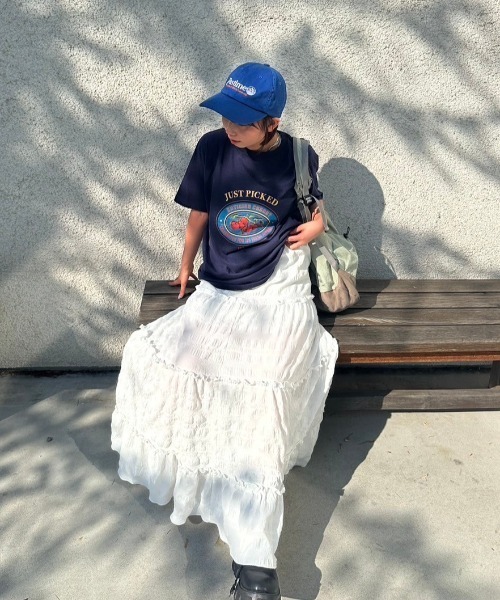 nemne store（ネンネストア）の「カラーロゴ刺繍キャップ（キャップ・レディース・ネイビー/レッド/ブルー・フリー）」の9枚目の写真