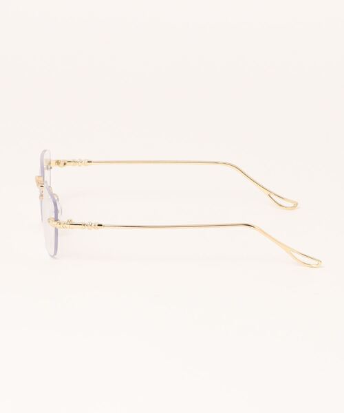 BARELY BLUE(ベアリーブルー)の「【 BARELY BLUE / ベアリーブルー 】 スタイリッシュ リムレス 調光メガネ / サングラス(サングラス・レディース・シルバー/ゴールド・FREE)」の3枚目の写真