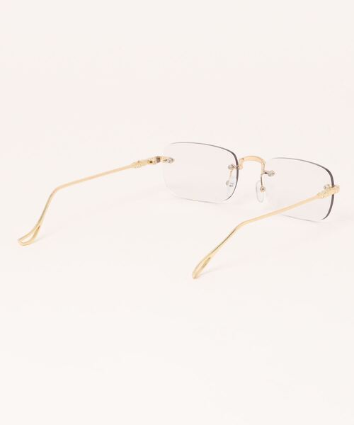BARELY BLUE(ベアリーブルー)の「【 BARELY BLUE / ベアリーブルー 】 スタイリッシュ リムレス 調光メガネ / サングラス(サングラス・レディース・シルバー/ゴールド・FREE)」の4枚目の写真