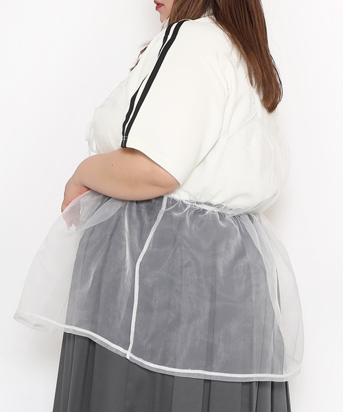 PUNYUS(プニュズ)の「シアーキャミチュニック(キャミソール・レディース・ブラック/オフホワイト・1/2/3/4)」の10枚目の写真