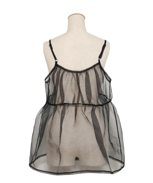 PUNYUS(プニュズ)の「シアーキャミチュニック(キャミソール・レディース・ブラック/オフホワイト・1/2/3/4)」の13枚目の写真