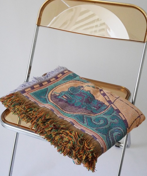 Port（ポート）の「【 Port / ポート 】 ヴィンテージ風 ワールド マップ デザイン 大判ブランケット / ソファカバー ( 130㎝×180㎝ ) #（ブランケット・レディース・その他・FREE）」の13枚目の写真