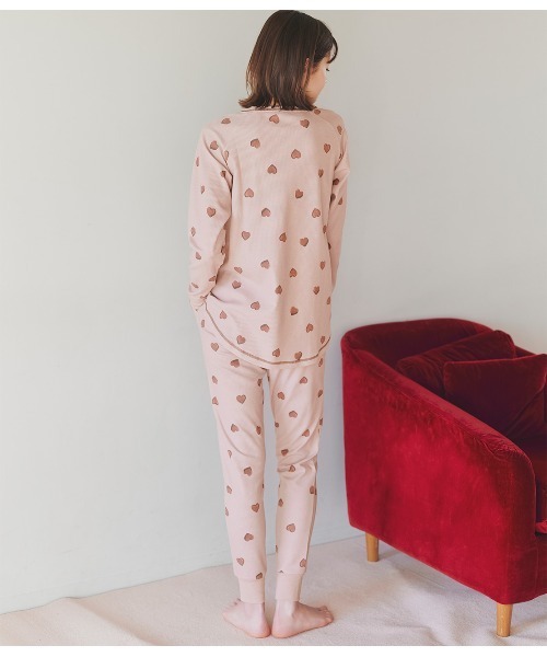 PEACH JOHN(ピーチジョン)の「【腹巻き付きで温活にも◎コットン混生地のワッフルパジャマ】サーマルHARAマキパジャマ(ルームウェア/パジャマ・レディース・ベビーピンク/アイボリー/ライトベージュ/グレイッシュブルー/ライトブルー/ライトブラウン/スモークピンク/ローズ・S/M/M/L)」の18枚目の写真