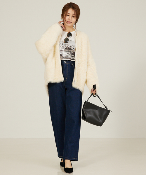 abahouse mavie(アバハウスマヴィ)の「【定番/長袖】フォトプリントロンT(Tシャツ/カットソー・レディース・ホワイト系その他/グレー系その他・フリー)」の10枚目の写真