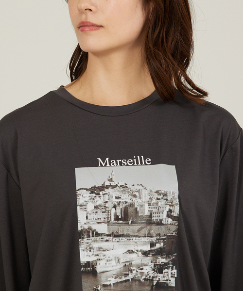 abahouse mavie(アバハウスマヴィ)の「【定番/長袖】フォトプリントロンT(Tシャツ/カットソー・レディース・ホワイト系その他/グレー系その他・フリー)」の14枚目の写真