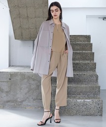 STERNBERG シャンブレーオーバーステンカラーコート ベージュ M