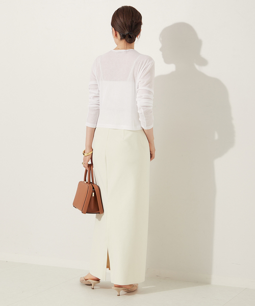 Plage（プラージュ）SHEER RIB CROPPED カーディガン plage（プラージュ）の「SHEER RIB CROPPED カーディガン