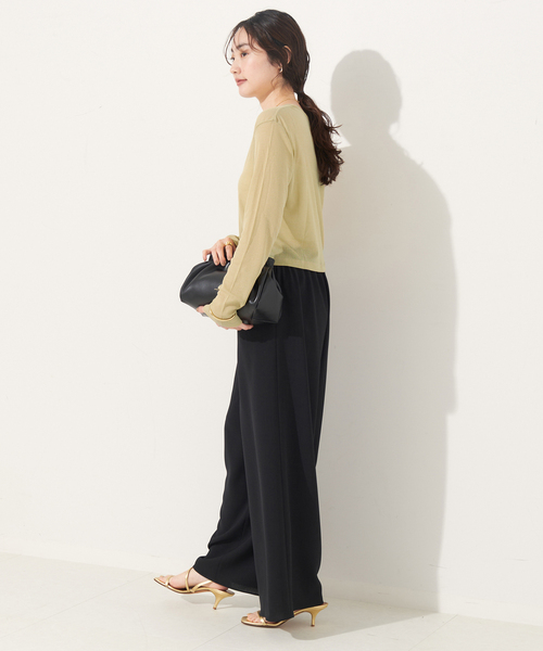 plage(プラージュ)の「SHEER RIB CROPPED カーディガン(カーディガン/ボレロ・レディース・ベージュ/ブラック/ホワイト・FREE)」の10枚目の写真