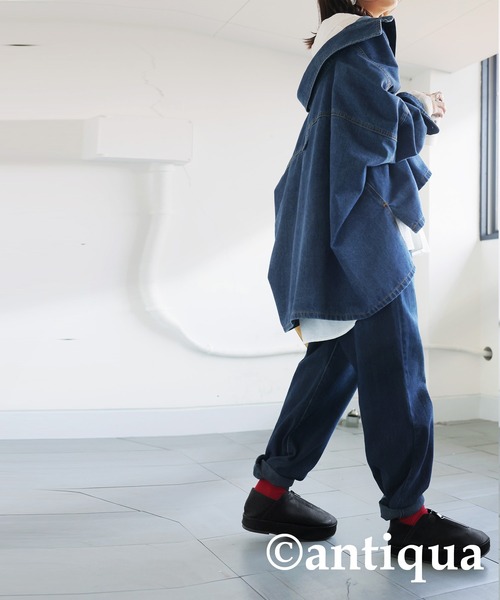 antiqua(アンティカ)の「傾斜ソールスリッポン(スリッポン・レディース・ブラック・M/L/LL)」の14枚目の写真