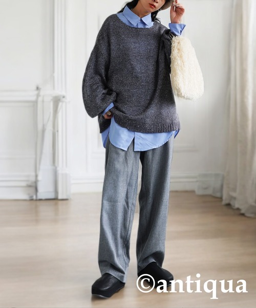 antiqua(アンティカ)の「傾斜ソールスリッポン(スリッポン・レディース・ブラック・M/L/LL)」の16枚目の写真