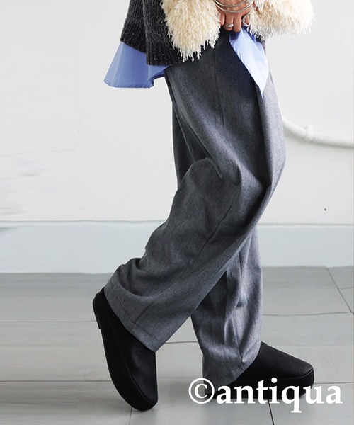 antiqua(アンティカ)の「傾斜ソールスリッポン(スリッポン・レディース・ブラック・M/L/LL)」の17枚目の写真