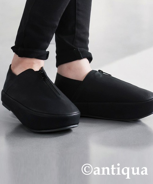 antiqua(アンティカ)の「傾斜ソールスリッポン(スリッポン・レディース・ブラック・M/L/LL)」の9枚目の写真