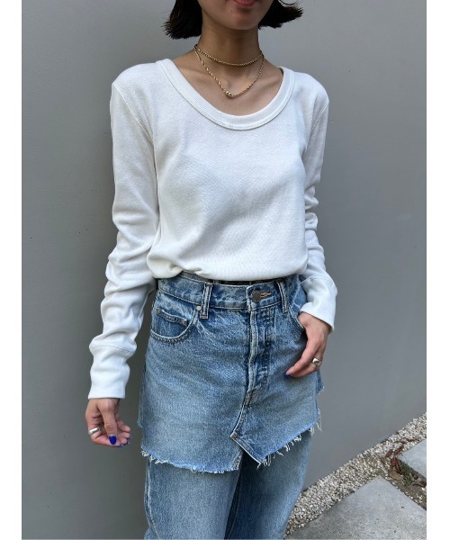 2way longsleeve t-shirt(2ウェイロングスリーブTシャツ)（T