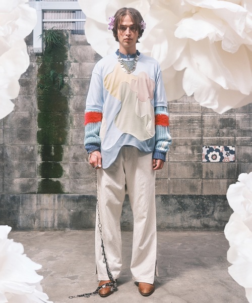 パンツ amok 21AW track pants セール】a.p.o.v. -ankoROCK's select- センタープリーツサイド
