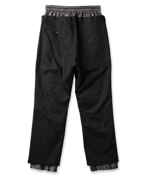 amok(アモク)の「LAYERED PANTS(スラックス・メンズ・ブラック/ホワイト・S/M/L)」の13枚目の写真