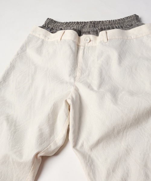 amok(アモク)の「LAYERED PANTS(スラックス・メンズ・ブラック/ホワイト・S/M/L)」の22枚目の写真