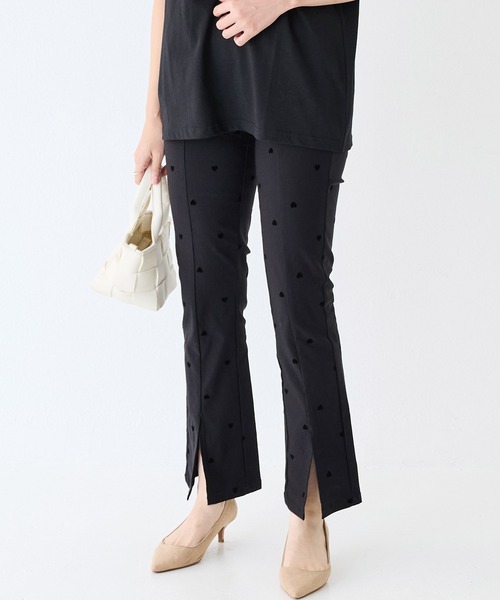 INCEDE（インシード）の「スーパーストレッチ フロッキーパンツ（その他パンツ・レディース・ブラック系その他/ドット・M/L/LL/3L/4L）」の2枚目の写真