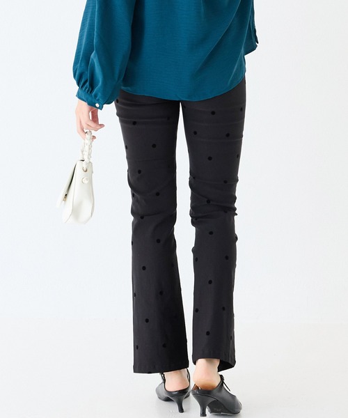 INCEDE（インシード）の「スーパーストレッチ フロッキーパンツ（その他パンツ・レディース・ブラック系その他/ドット・M/L/LL/3L/4L）」の17枚目の写真