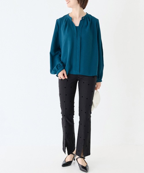 INCEDE（インシード）の「スーパーストレッチ フロッキーパンツ（その他パンツ・レディース・ブラック系その他/ドット・M/L/LL/3L/4L）」の18枚目の写真