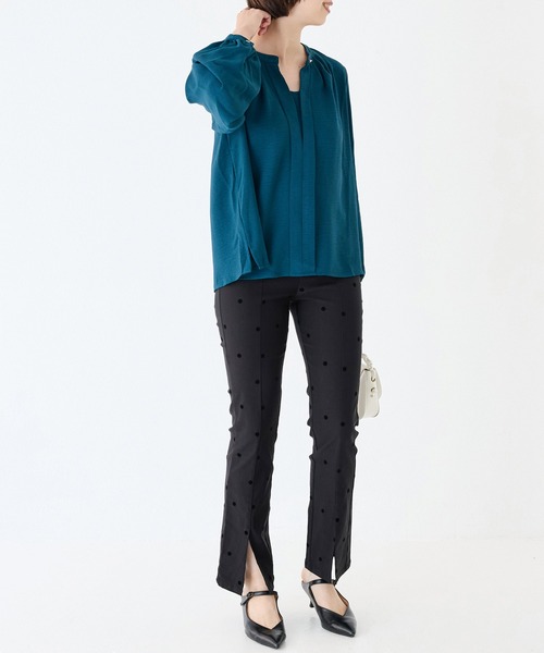 INCEDE（インシード）の「スーパーストレッチ フロッキーパンツ（その他パンツ・レディース・ブラック系その他/ドット・M/L/LL/3L/4L）」の19枚目の写真