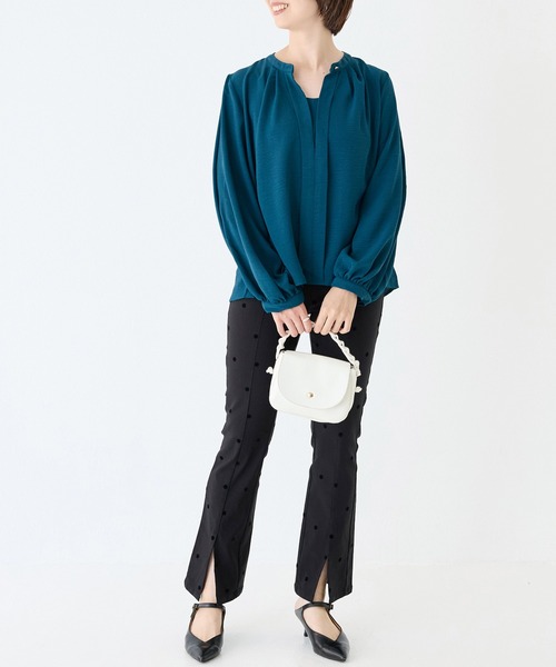 INCEDE（インシード）の「スーパーストレッチ フロッキーパンツ（その他パンツ・レディース・ブラック系その他/ドット・M/L/LL/3L/4L）」の20枚目の写真