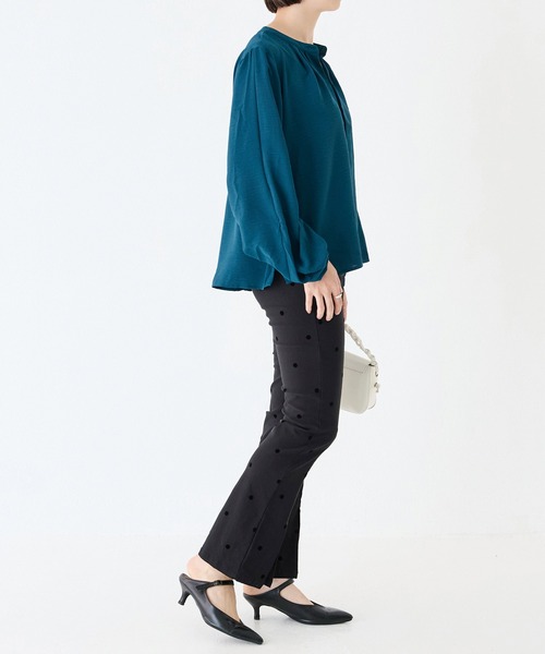 INCEDE（インシード）の「スーパーストレッチ フロッキーパンツ（その他パンツ・レディース・ブラック系その他/ドット・M/L/LL/3L/4L）」の21枚目の写真