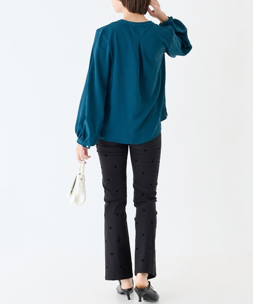 INCEDE（インシード）の「スーパーストレッチ フロッキーパンツ（その他パンツ・レディース・ブラック系その他/ドット・M/L/LL/3L/4L）」の22枚目の写真