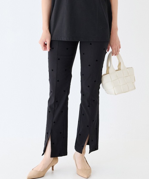 INCEDE（インシード）の「スーパーストレッチ フロッキーパンツ（その他パンツ・レディース・ブラック系その他/ドット・M/L/LL/3L/4L）」の3枚目の写真