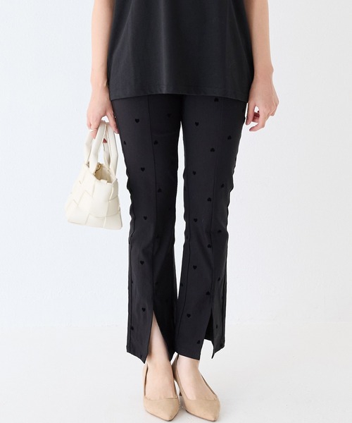 INCEDE（インシード）の「スーパーストレッチ フロッキーパンツ（その他パンツ・レディース・ブラック系その他/ドット・M/L/LL/3L/4L）」の4枚目の写真