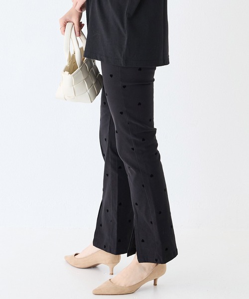 INCEDE（インシード）の「スーパーストレッチ フロッキーパンツ（その他パンツ・レディース・ブラック系その他/ドット・M/L/LL/3L/4L）」の6枚目の写真