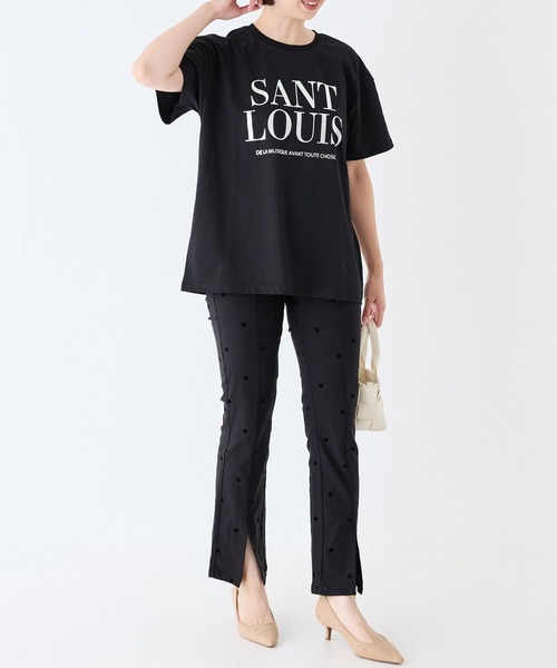 INCEDE（インシード）の「スーパーストレッチ フロッキーパンツ（その他パンツ・レディース・ブラック系その他/ドット・M/L/LL/3L/4L）」の9枚目の写真