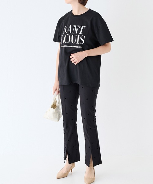 INCEDE（インシード）の「スーパーストレッチ フロッキーパンツ（その他パンツ・レディース・ブラック系その他/ドット・M/L/LL/3L/4L）」の10枚目の写真